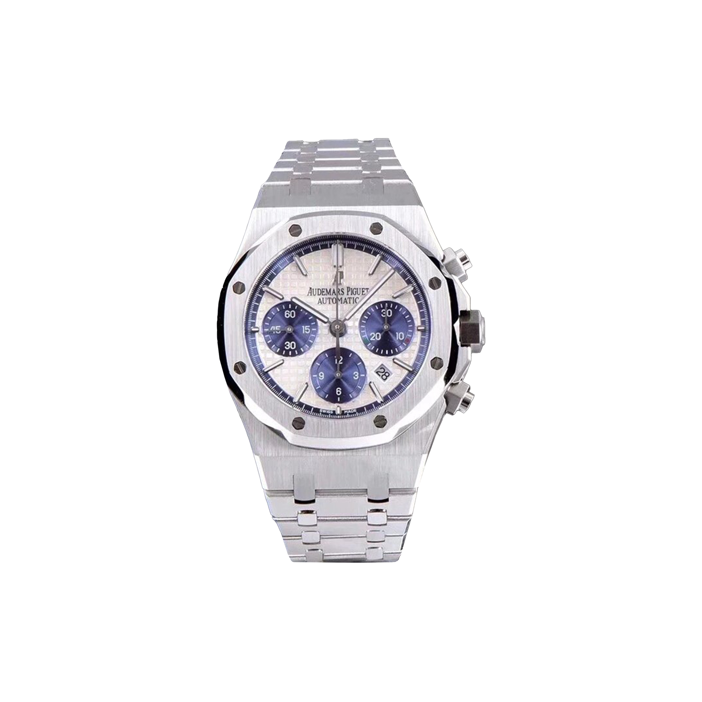 AUDEMARS PIGUET ROYAL OAK AUTOMATIC CHRONOGRAPH MOVEMENT STAINLESS STEEL STRAP WATCH 26331